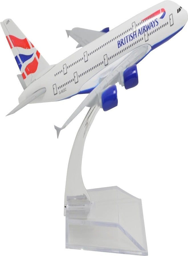 HOUSE HATCH Diecast Aeroplane Scale Model, Aircraft Model Airline, Metal Aircraft, Only for Display Size -16 Cm Multicolor (British Airways) - Image 1